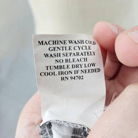 Hot Cotton Linen Cotton Boxy Lagenlook Abstract Tunic Top Women's L Oversized - Picture 10 of 12